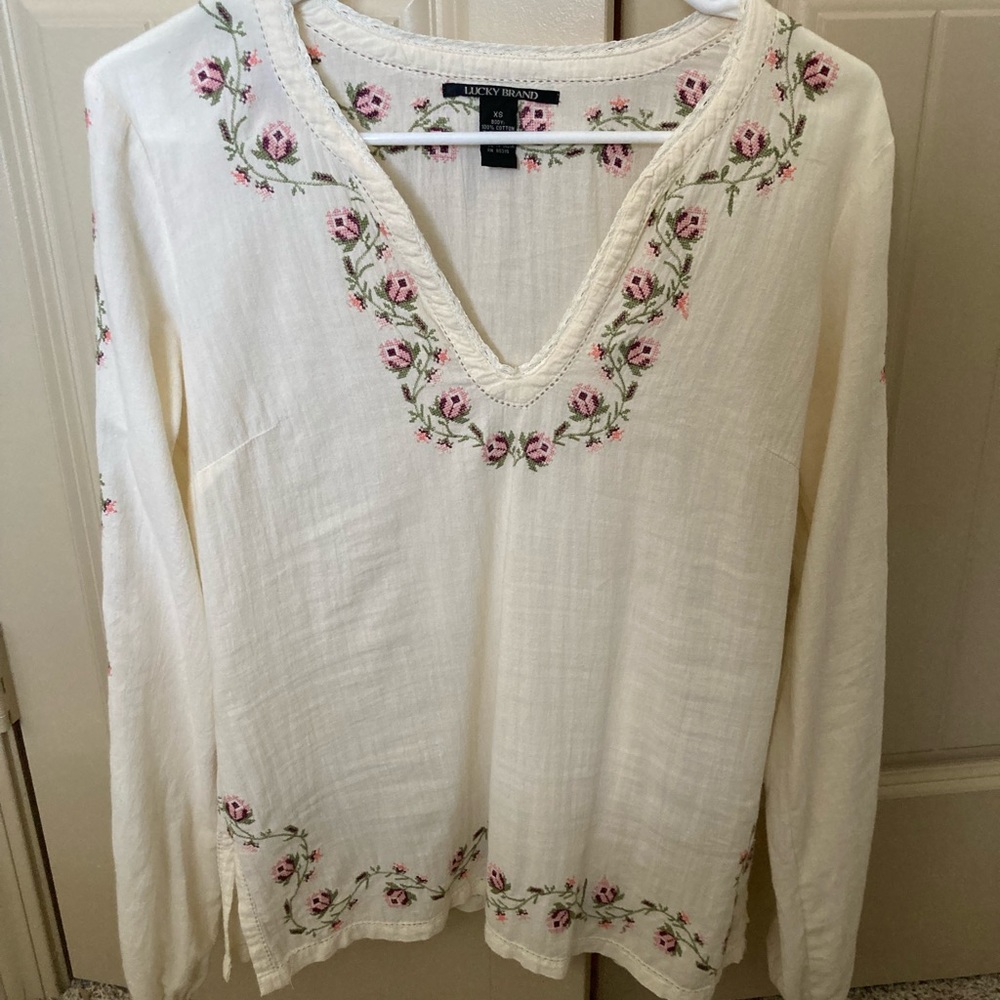 Lucky Brand Floral Tunic Top Bella Twilight